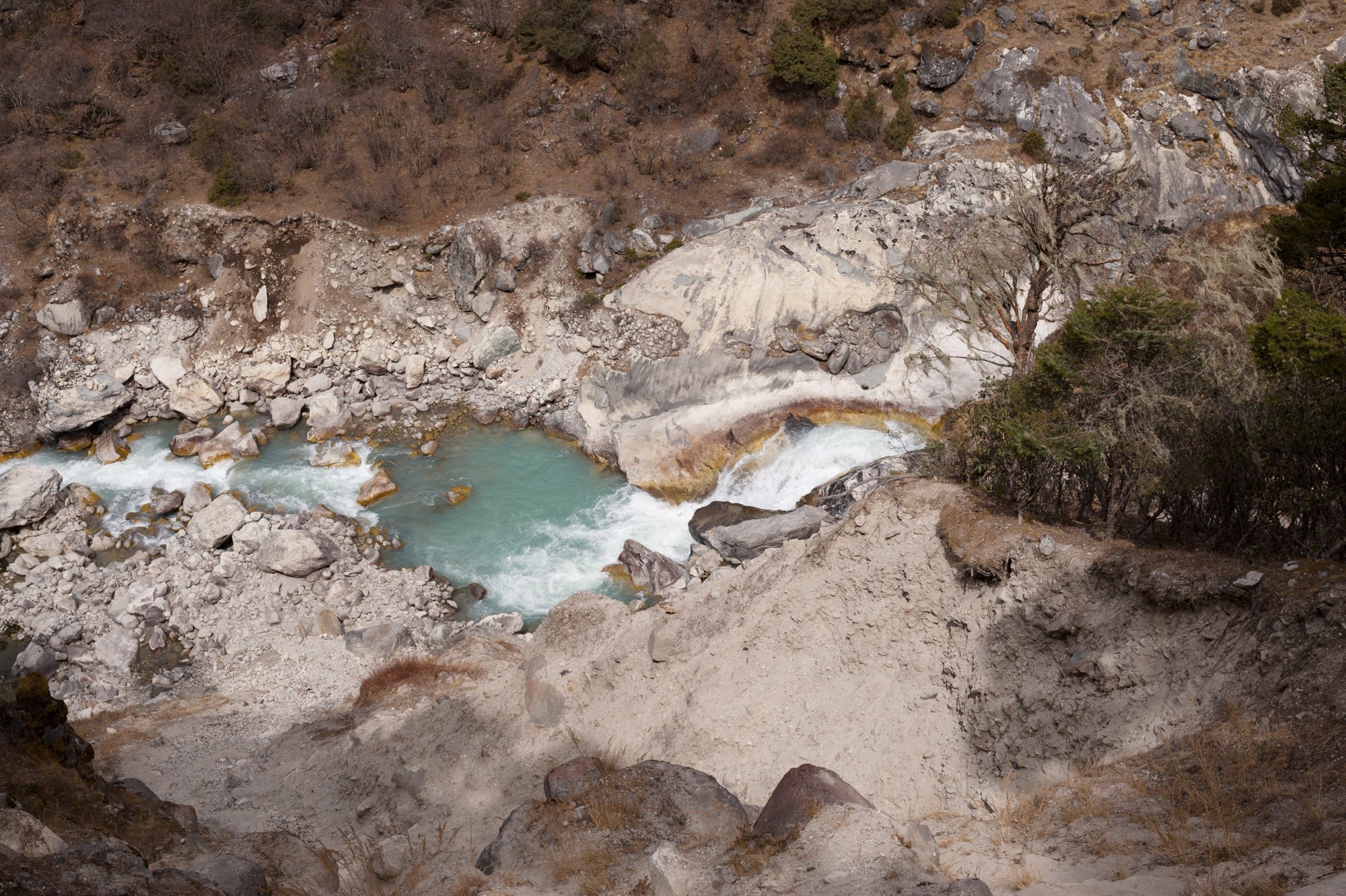 Erosion, between Tengboche and Pangboche