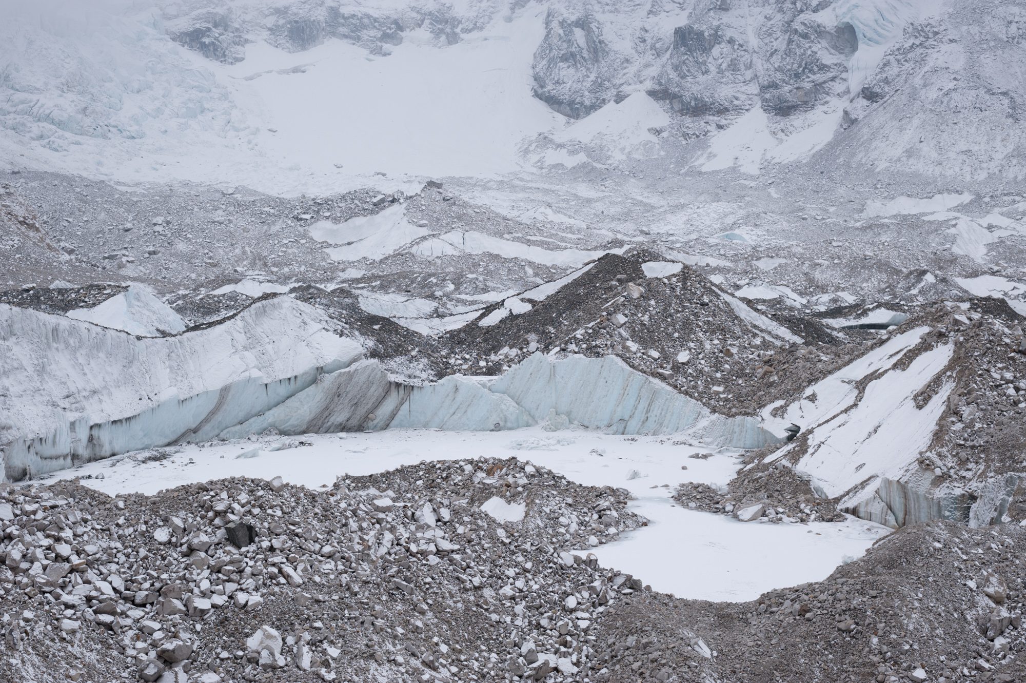 Between Gorak Shep and Everest Base Camp