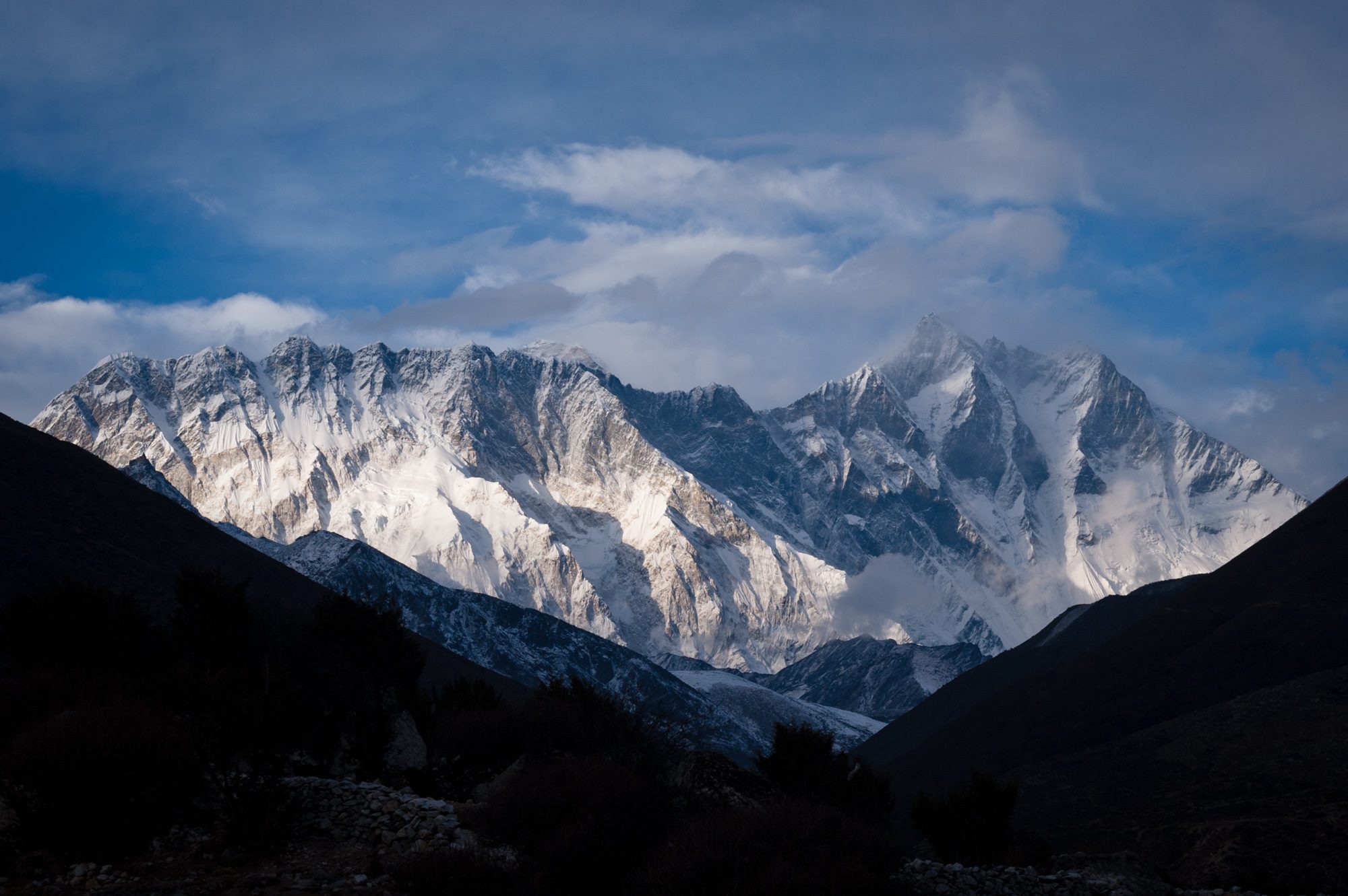 Everest, Lhotse and Nuptse, from Pangboche