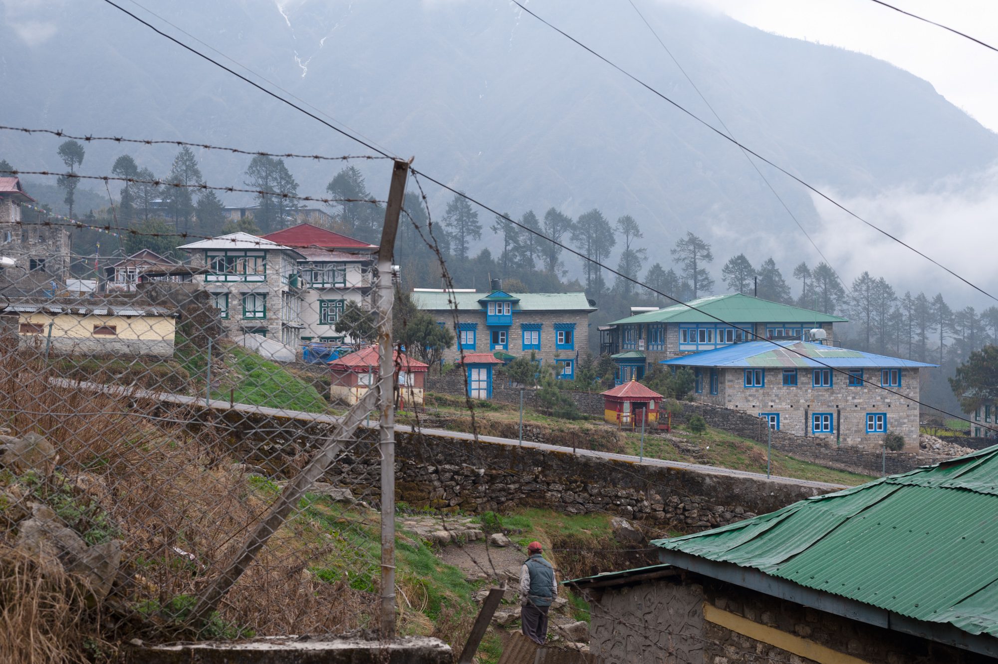 Lukla, with sloping runway