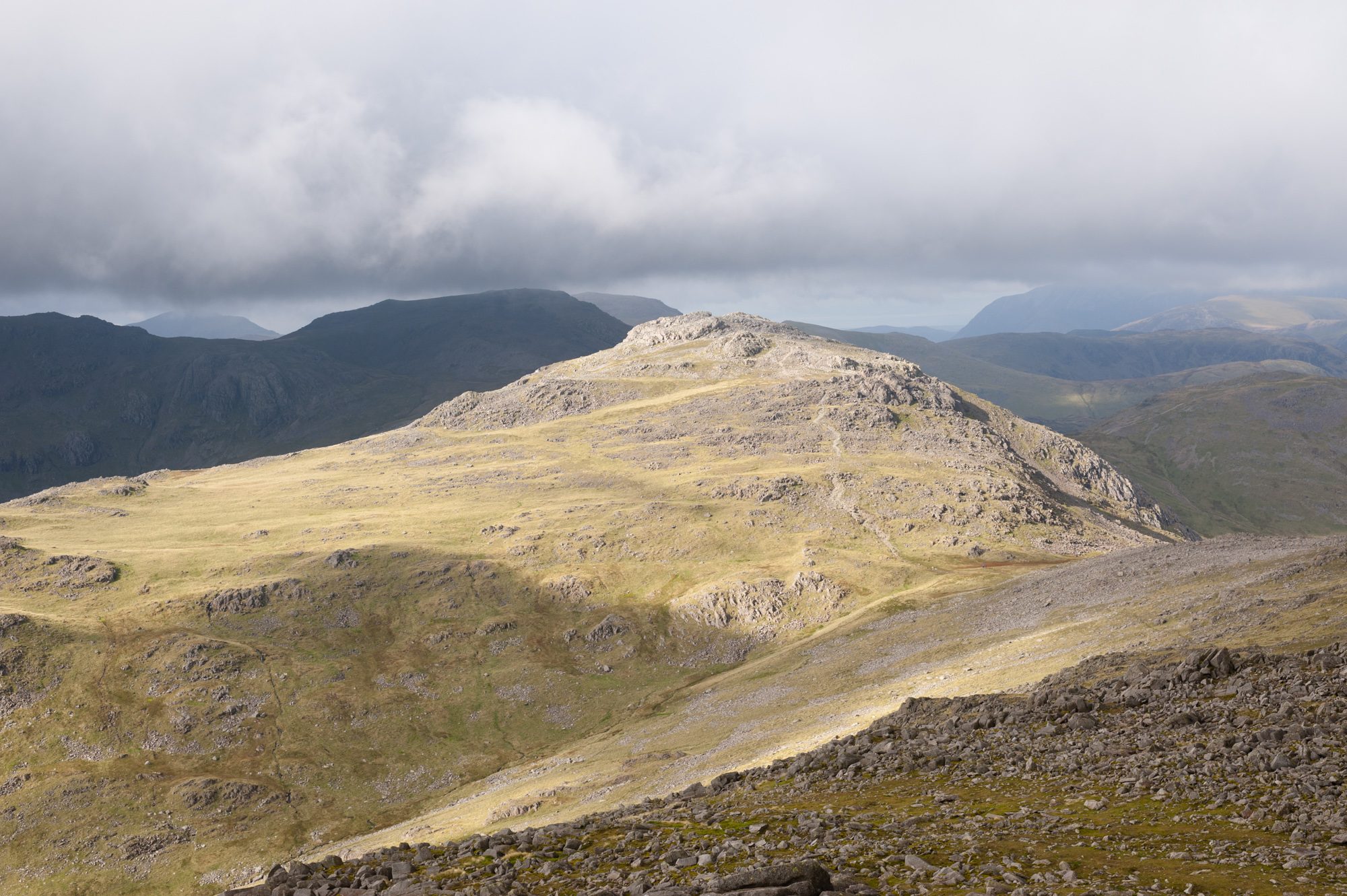 Esk Pike from Bowfell