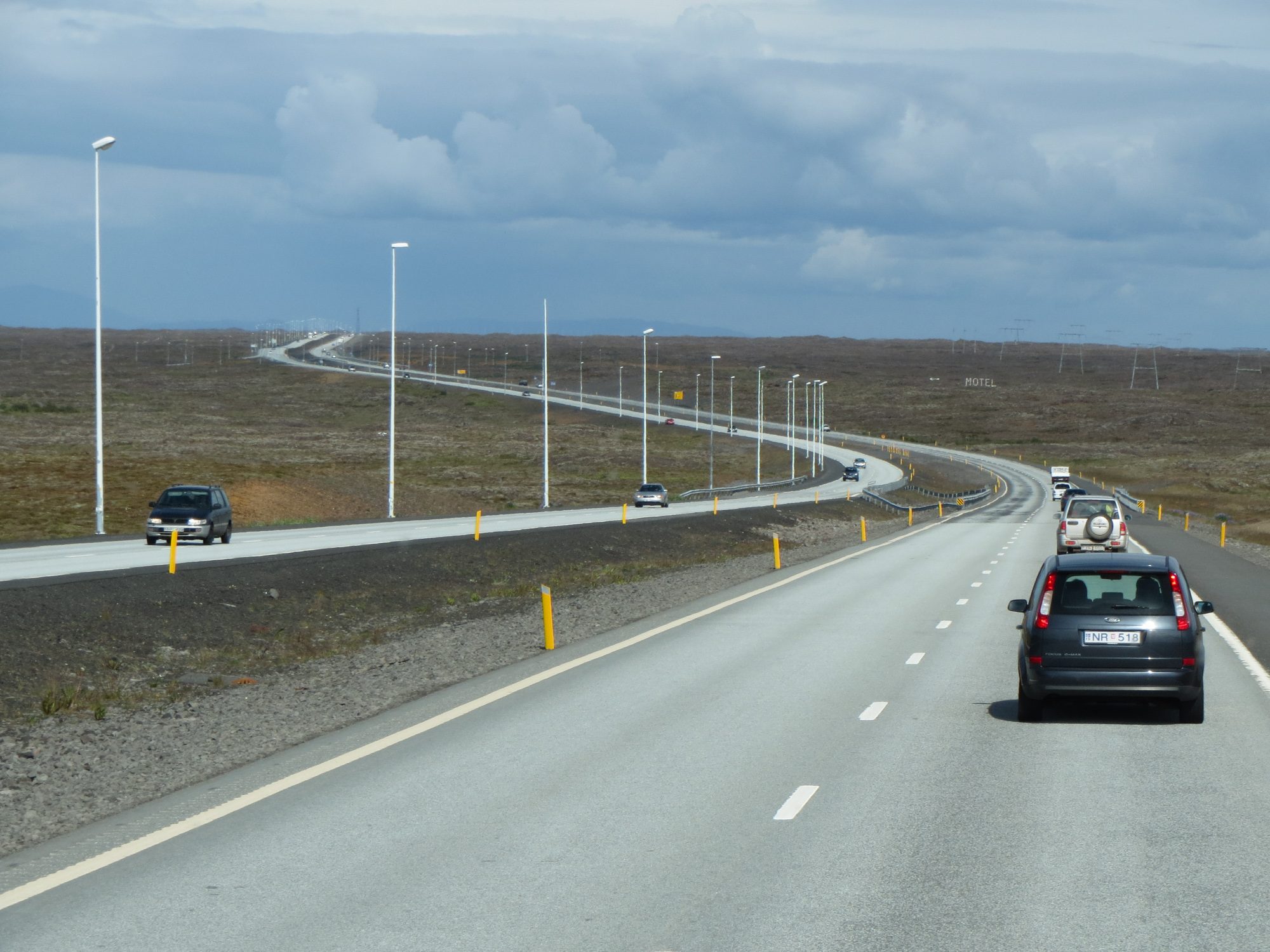 Road from Keflavík to Reykjavík