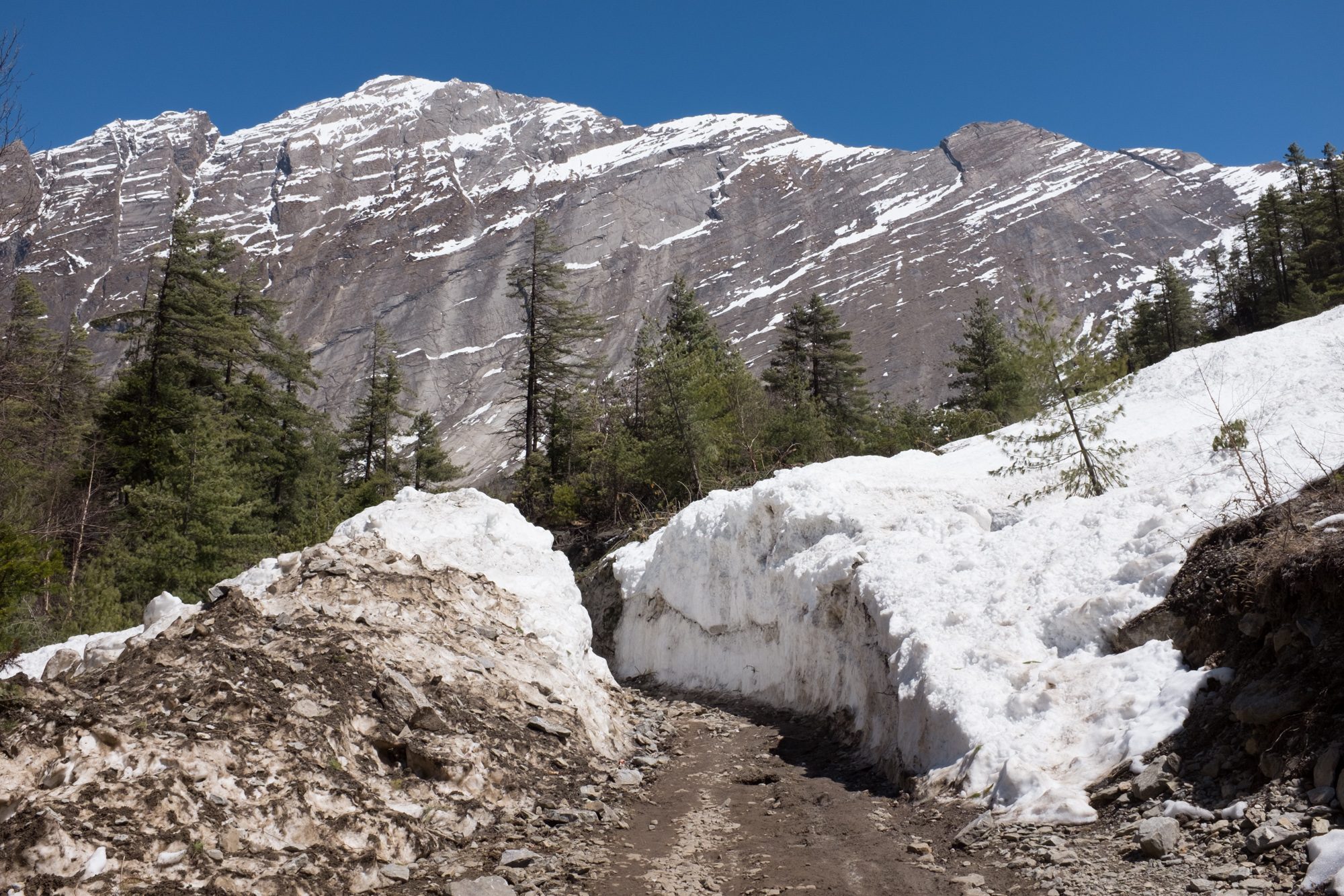 Between Bhratang and Dhikur Pokhari