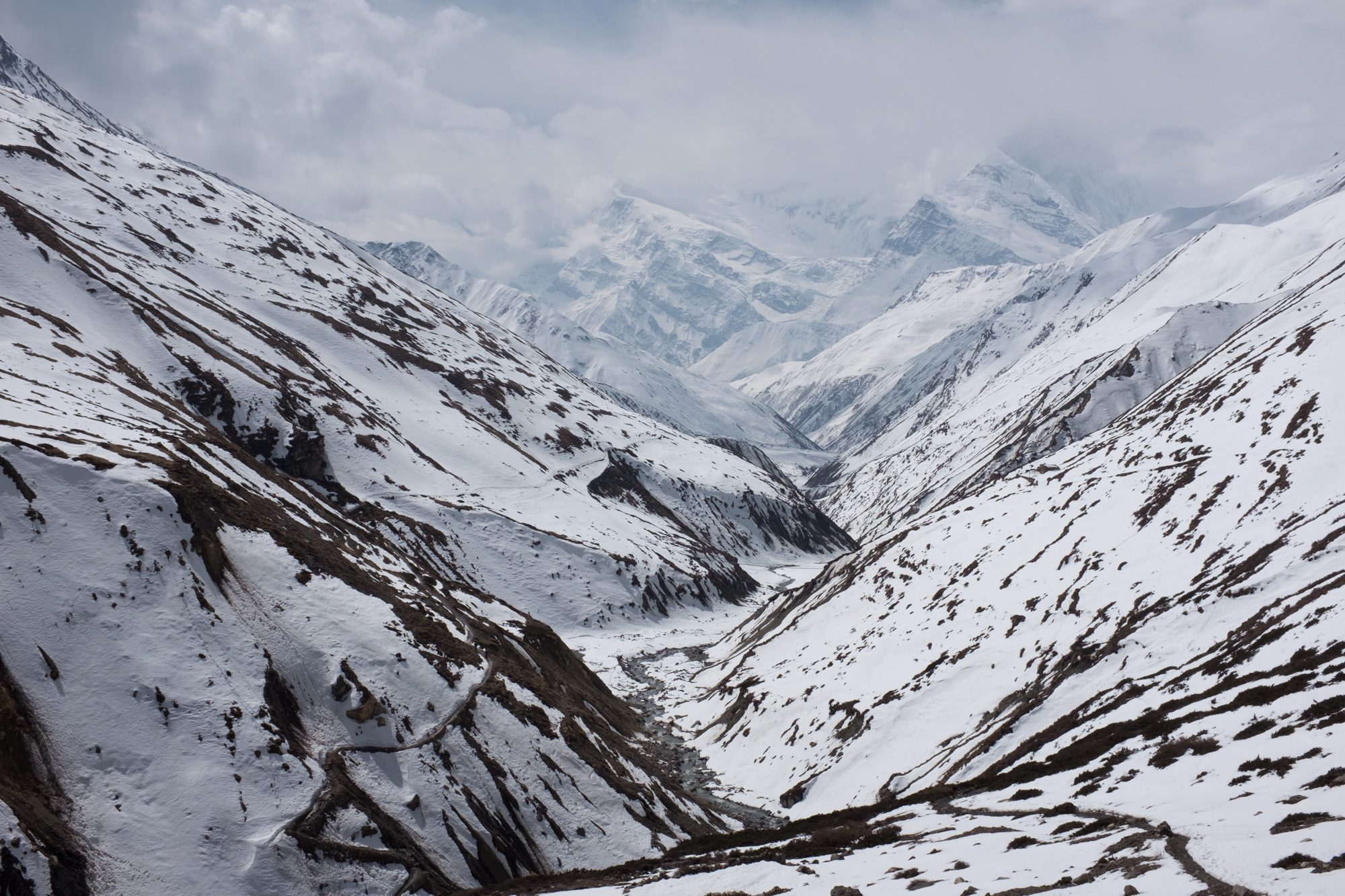 Between Yak Kharka and Thorong Phedi